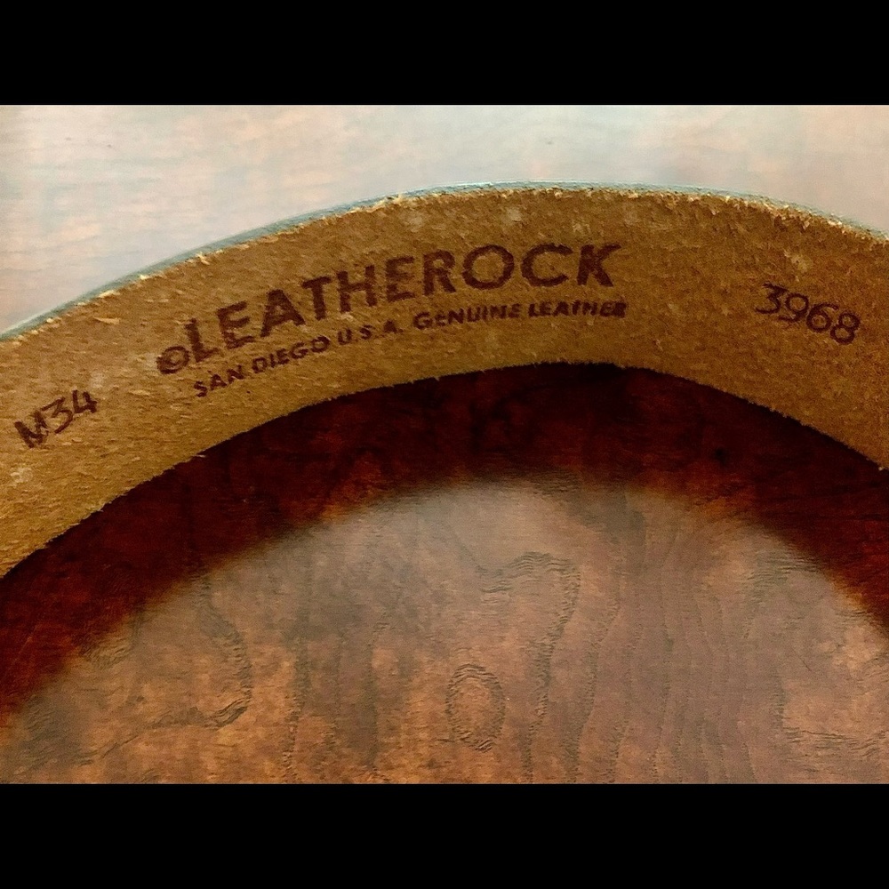 Leatherock Jeweled Leather Belt with Buckle! - Picture 5 of 5